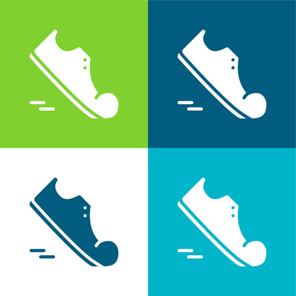 Гибкость плоские четыре цвета минимальный набор значков