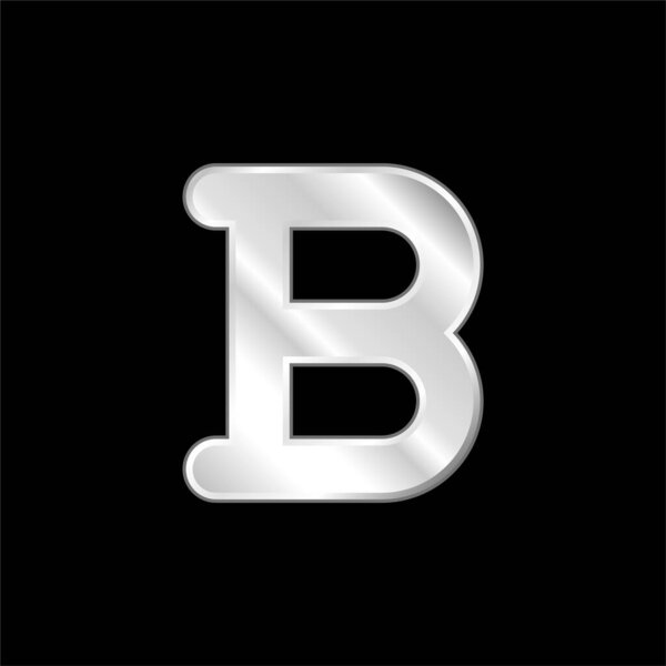 Серебристый металлический значок