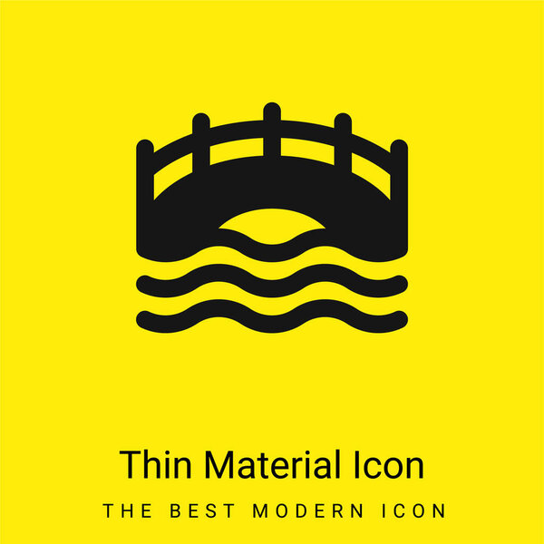 Bridge minimal bright yellow material icon