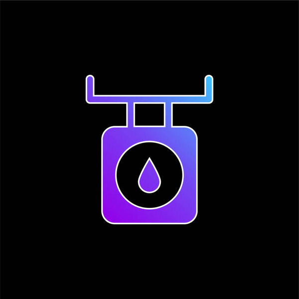 Значок синего градиента