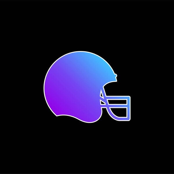 Символ синего градиента американского футбола