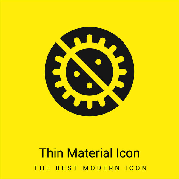 Антибиотик минимальный ярко-желтый значок материала