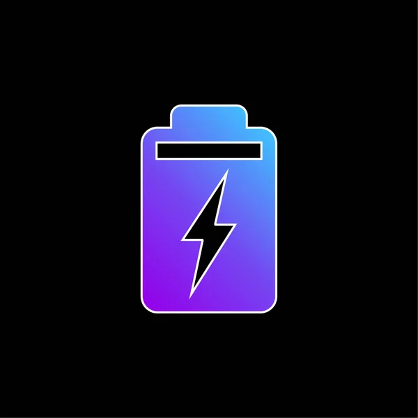 Batterij Blauw Gradiënt Vector Pictogram — Stockvector