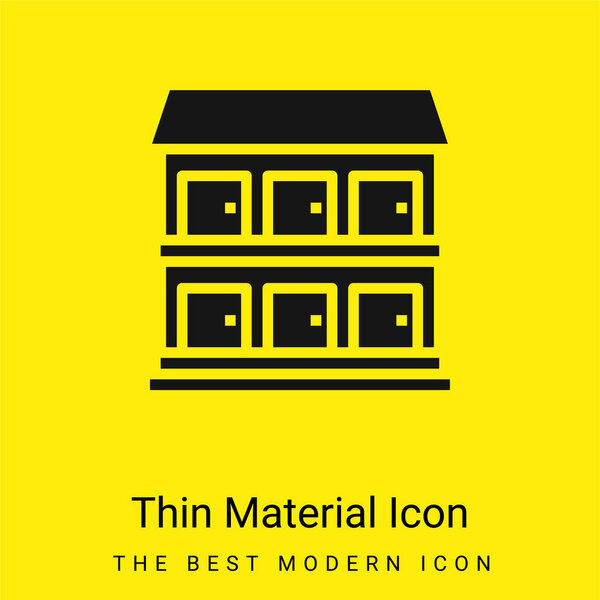 Минимальный ярко-желтый значок материала