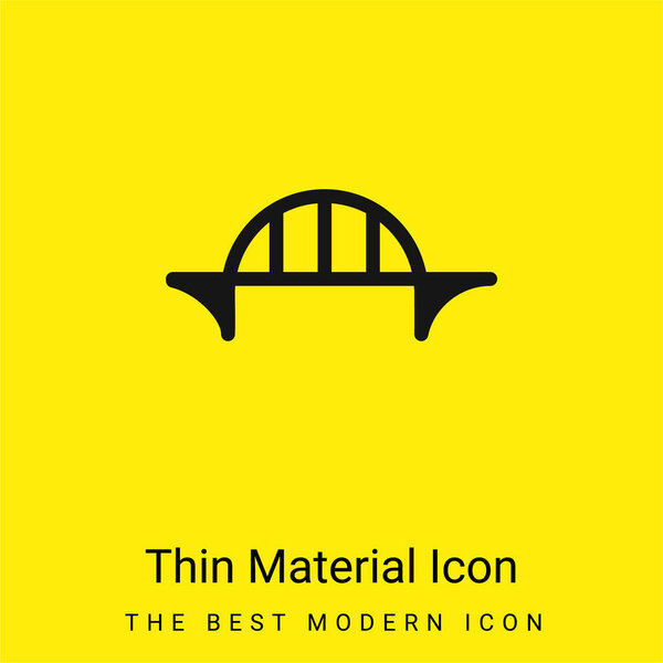 Bridge minimal bright yellow material icon