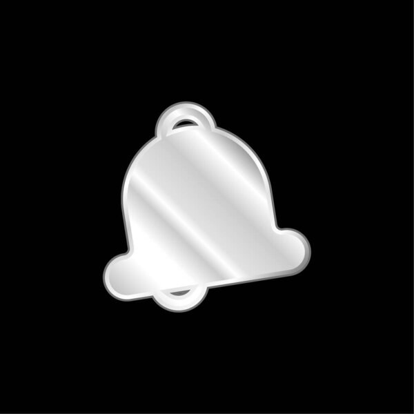 Серебристый металлический значок