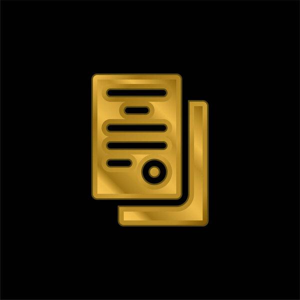 Позолоченная икона или вектор логотипа