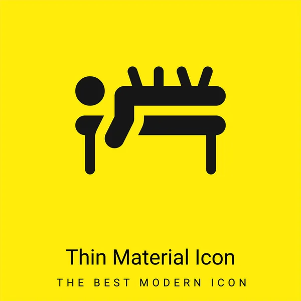 Acupuncture minimal bright yellow material icon