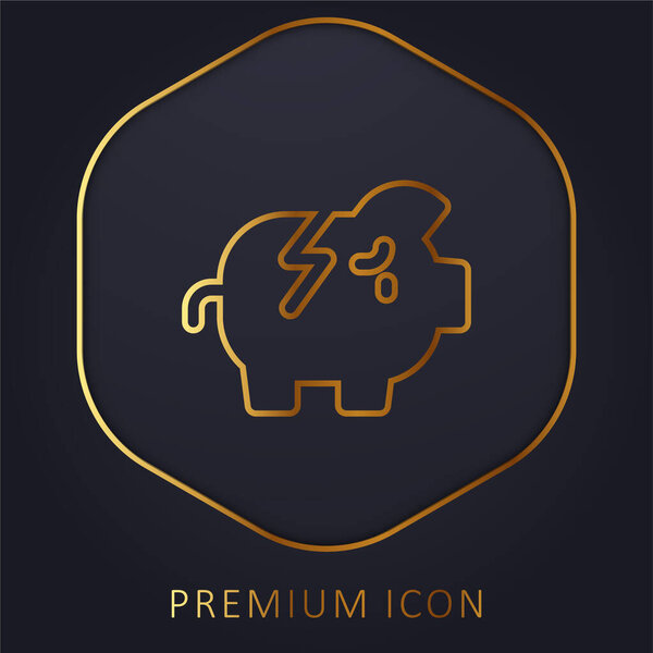 Логотип или иконка золотой линии