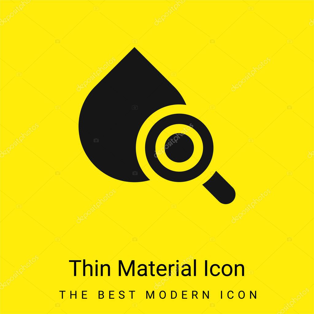 Blood minimal bright yellow material icon