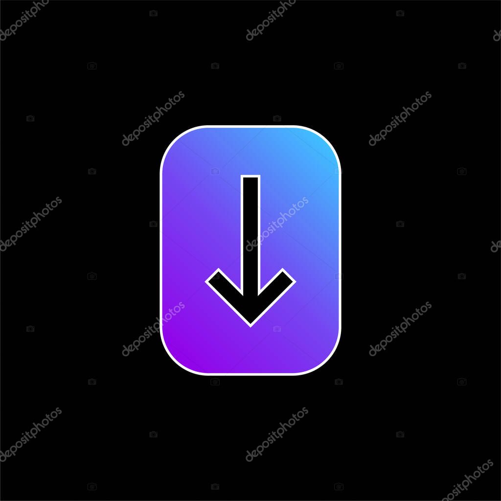 Arrow blue gradient vector icon