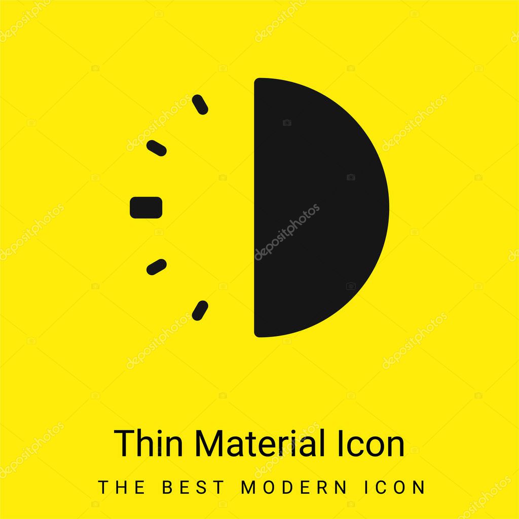 30 Minutes minimal bright yellow material icon