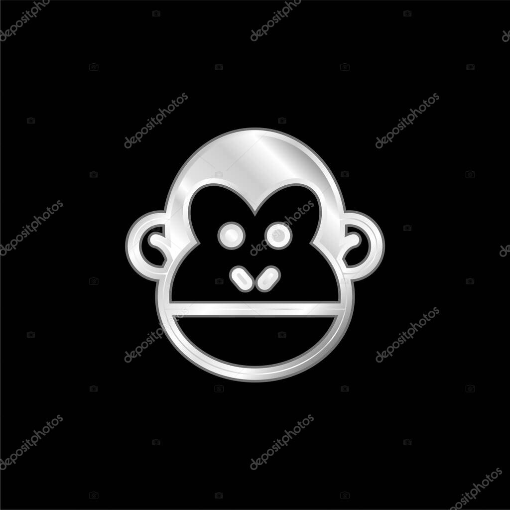 Animal silver plated metallic icon