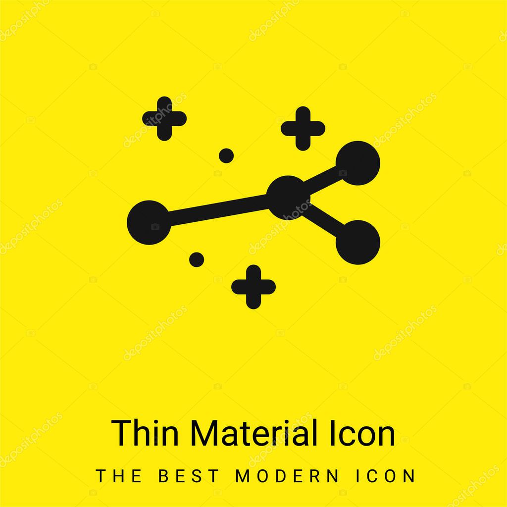 Arrow minimal bright yellow material icon