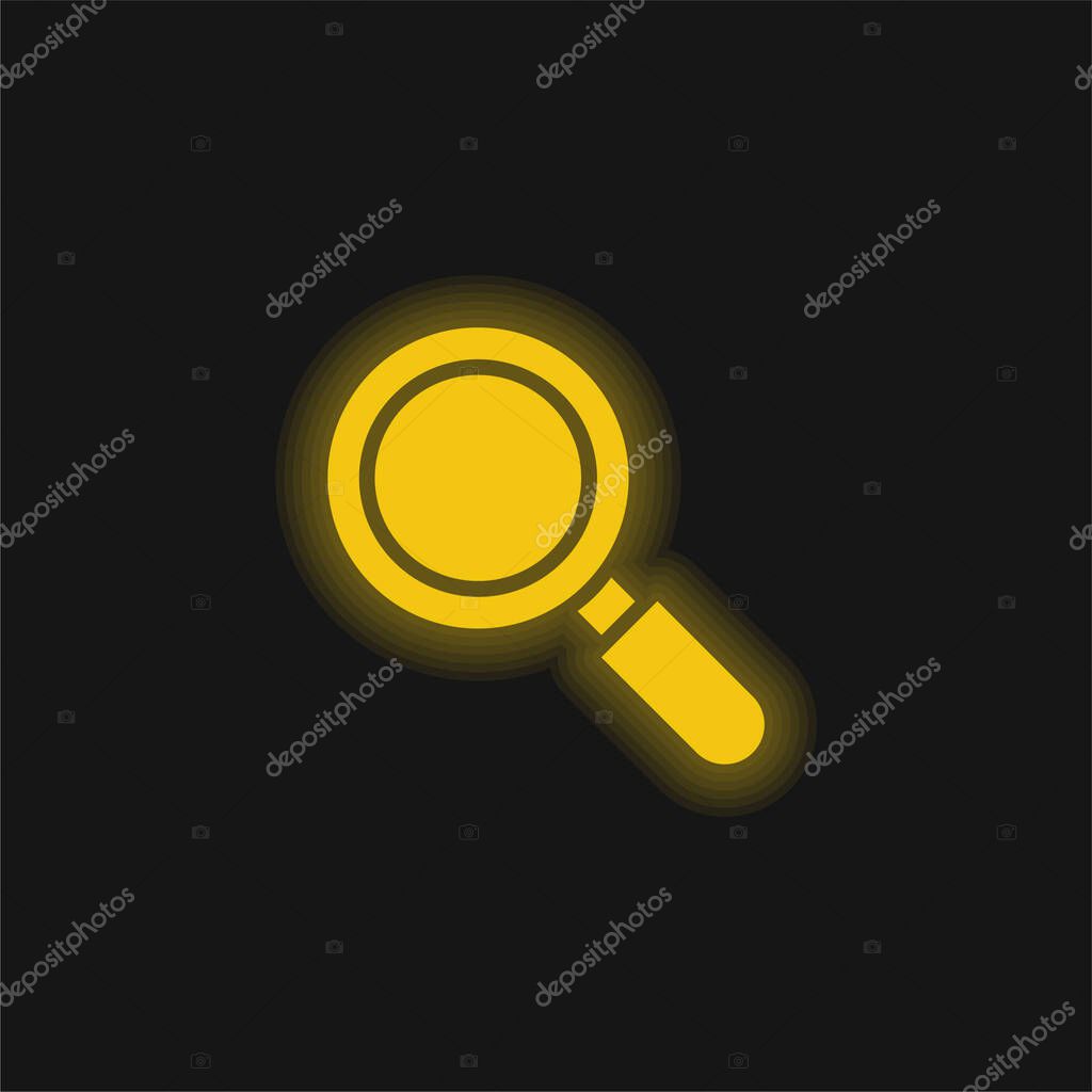 Active yellow glowing neon icon
