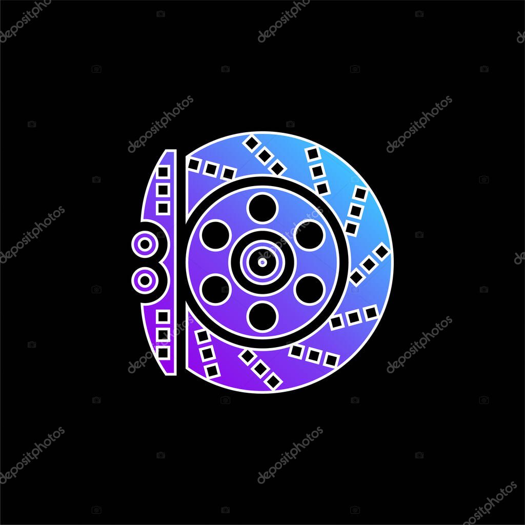Brake blue gradient vector icon