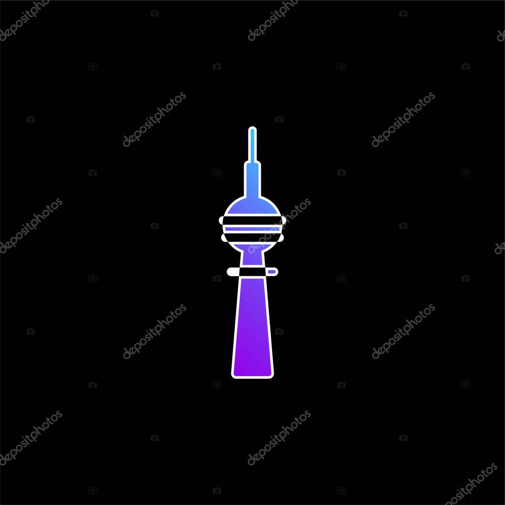Berlin blue gradient vector icon