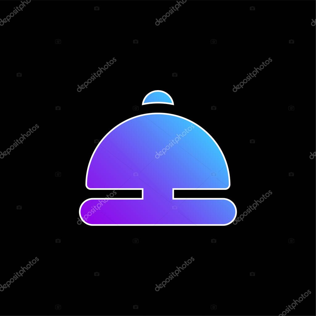 Bell Ring blue gradient vector icon