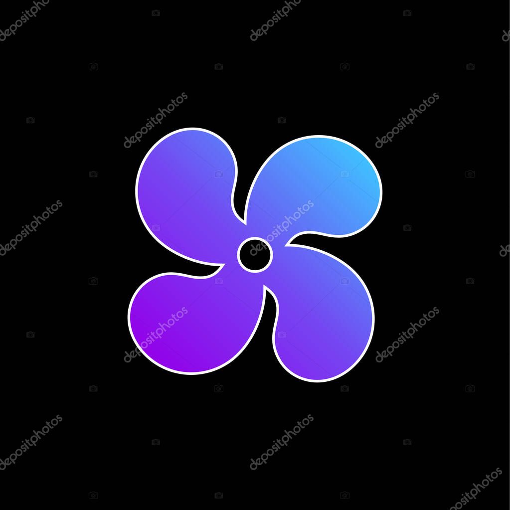 AC blue gradient vector icon