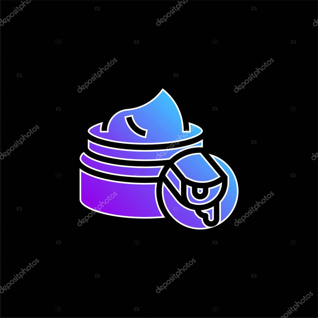 Aloe Vera blue gradient vector icon