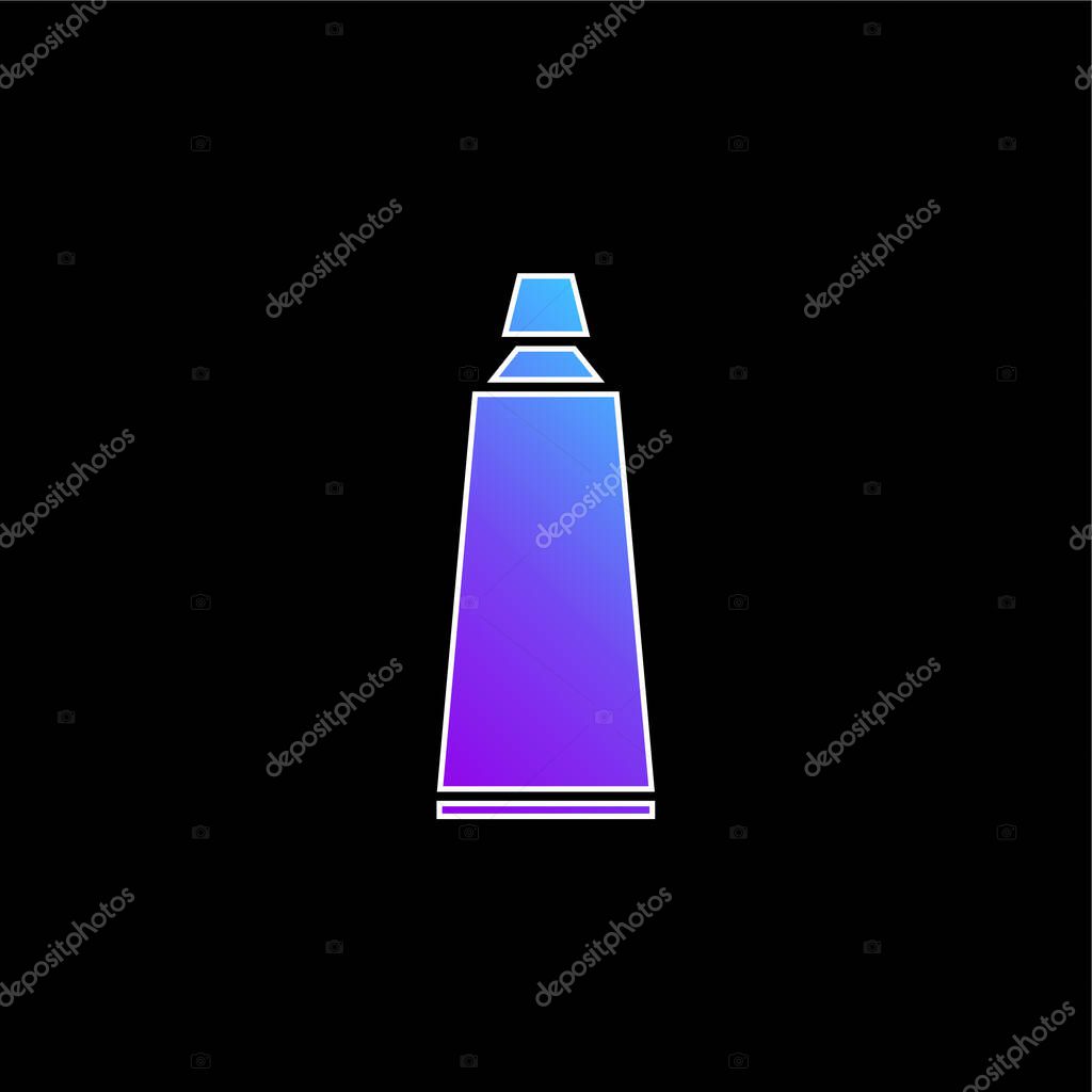 Bathroom Toothpaste Tube blue gradient vector icon