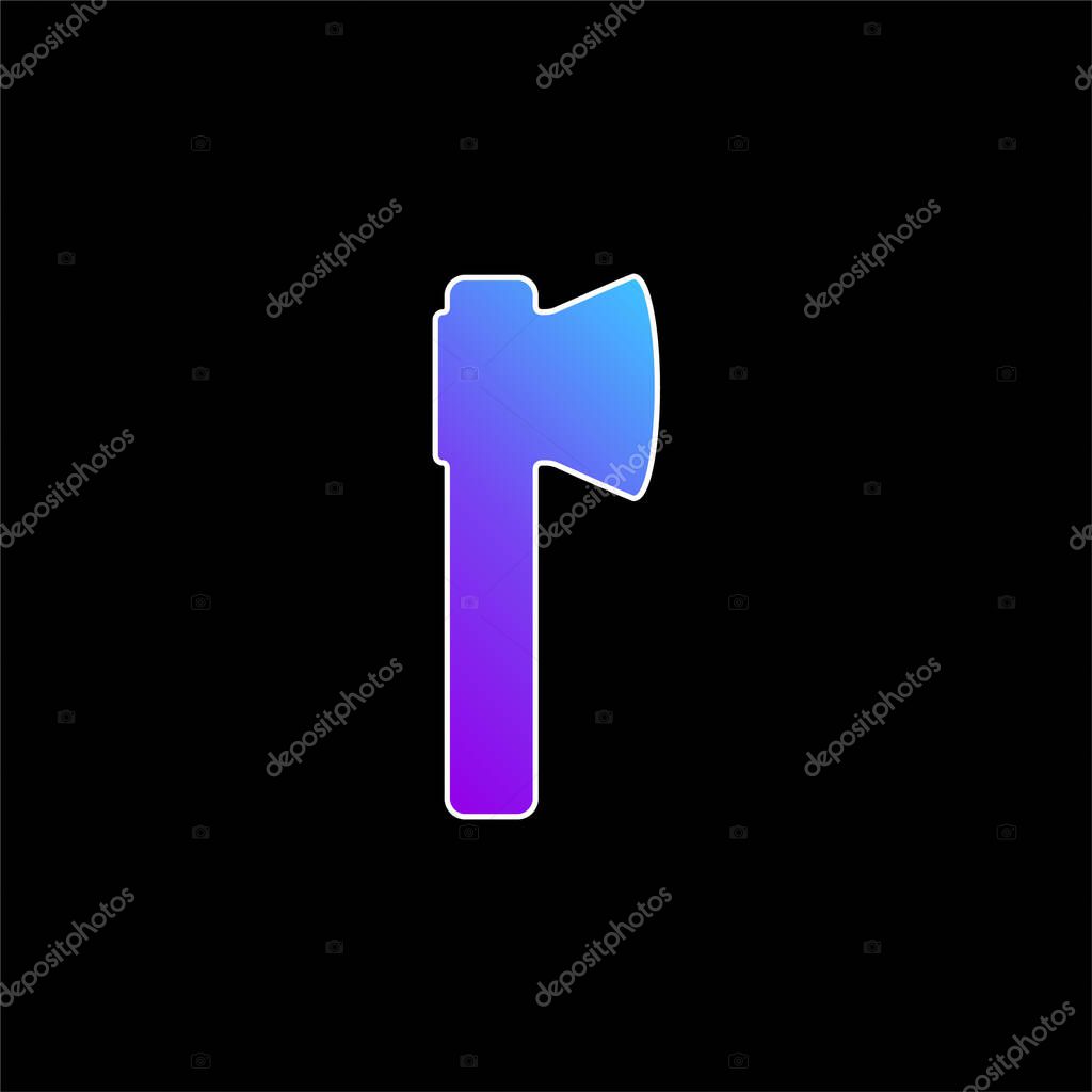 Ax blue gradient vector icon