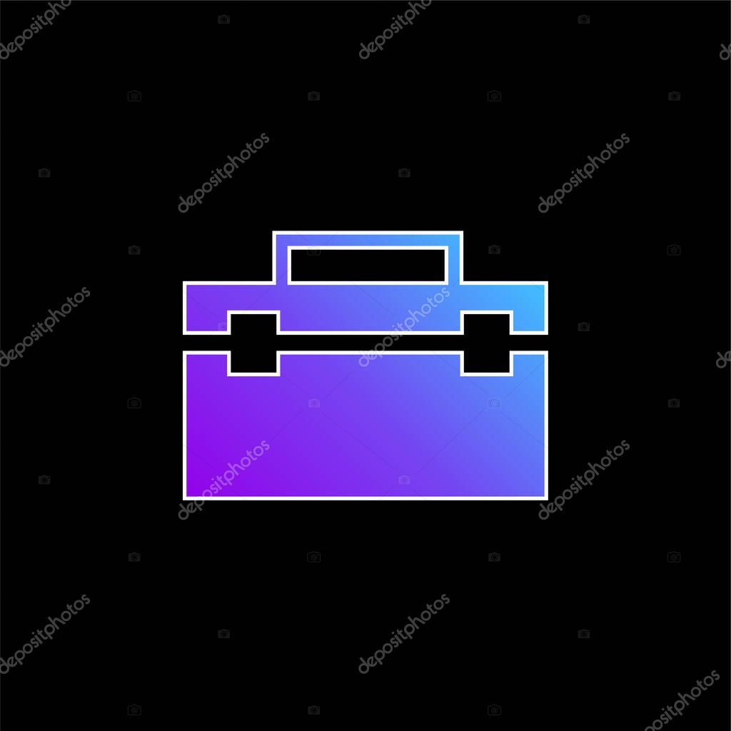 Black Portfolio blue gradient vector icon
