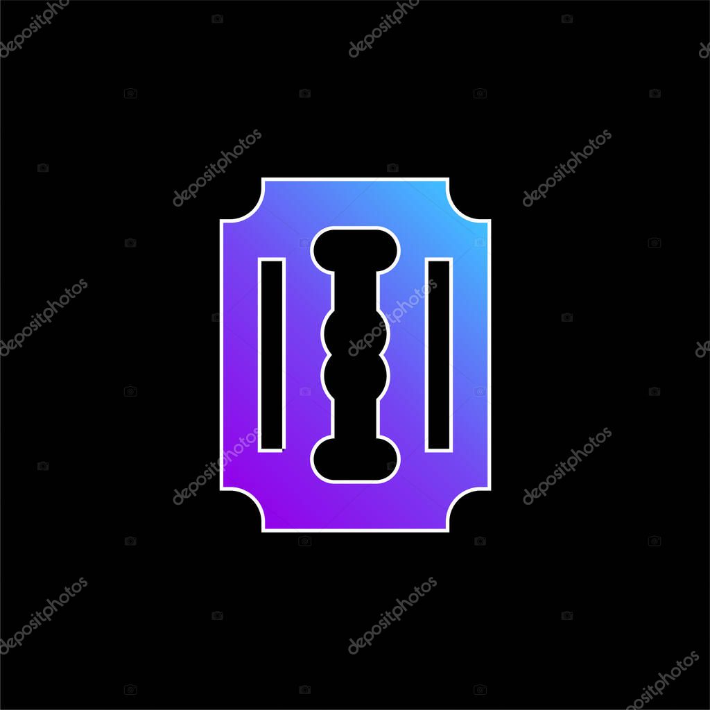 Blade blue gradient vector icon
