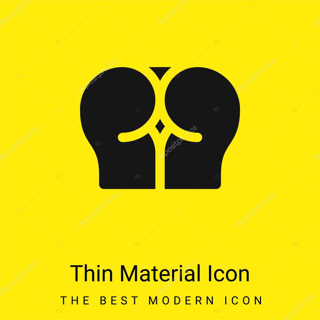 Anal minimal bright yellow material icon