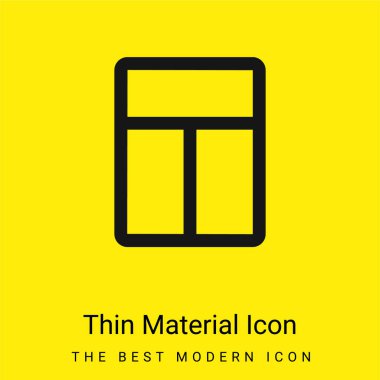 Büyük yerleşim en az sarı madde simgesi