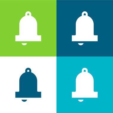 Bell Düz 4 renk simgesi seti