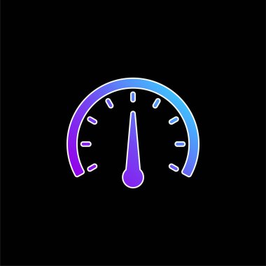 Barometre mavi gradyan vektör simgesi