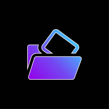 Boş Dizin mavi gradyan vektör simgesi