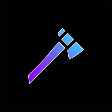 Eksen mavi gradyan vektör simgesi