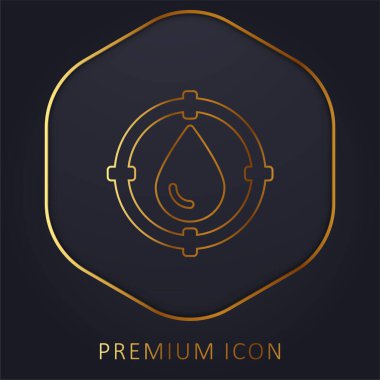 Kan Tipi Altın Hat prim logosu veya simgesi