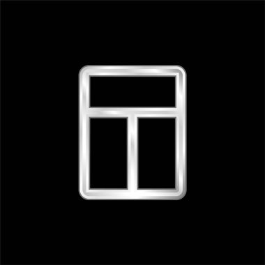 Büyük Düzen gümüş kaplama metalik simge