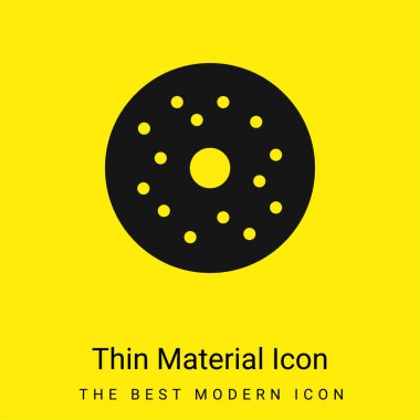 Simit en az parlak sarı madde simgesi