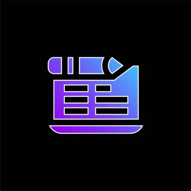 Günlük mavi gradyan vektör simgesi