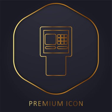 ATM altın hat prim logosu veya simgesi