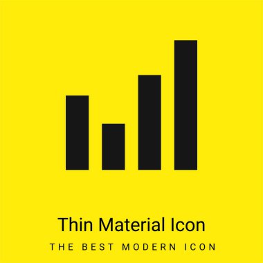 Çubuk Çizelgesi en az sarı malzeme simgesi