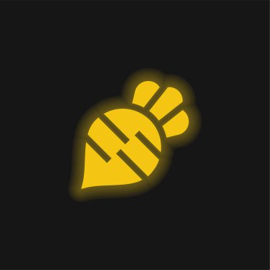 Pancar sarısı parlak neon simgesi