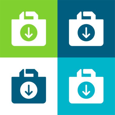 Poşet Düz Renk en az simge seti