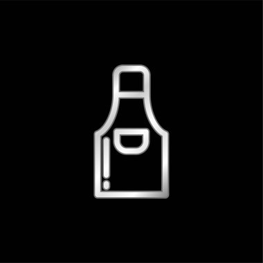 Önlük gümüş kaplama metalik simge