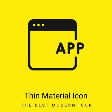 Uygulama en az sarı malzeme simgesi