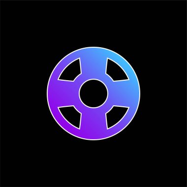 Plaj Mavi Gradyan vektör simgesi