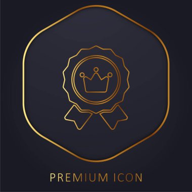 Marka Pozisyonu Altın Hat prim logosu veya simgesi