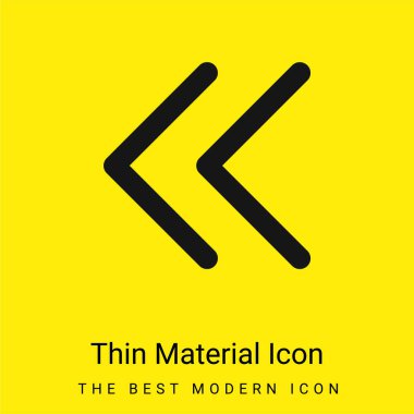 Geriye dönük en az sarı madde simgesi