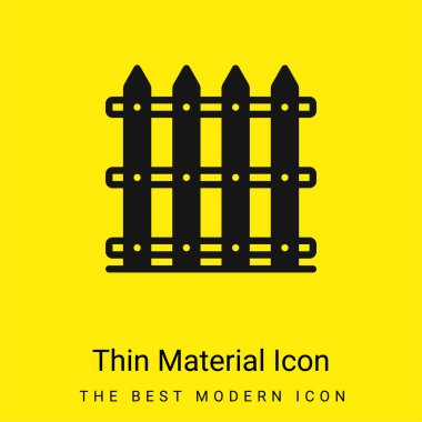 Boundaries minimal bright yellow material icon clipart