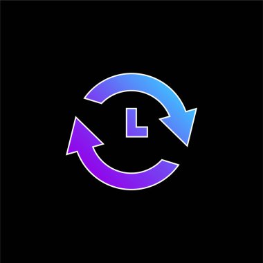 Mavi gradyan vektör simgesini analiz et