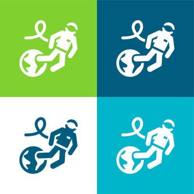 Astronot Düz Düz Renk en az simge kümesi